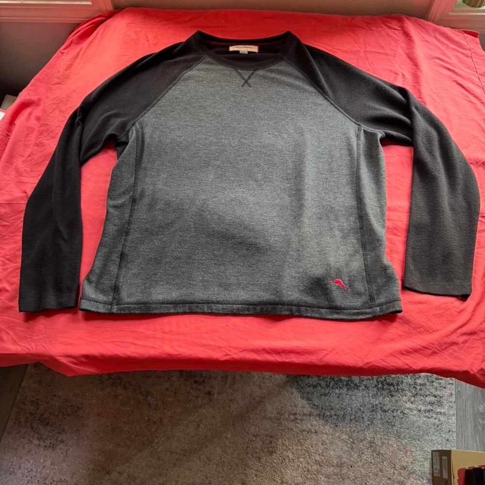 Tommy Bahama grey & black long sleeve shirt- Size Mens XL